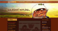 Desktop Screenshot of gulasovekotliky.cz